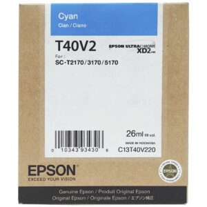Cartucho de Tinta Cyan 26 ml - EPSON T40V220