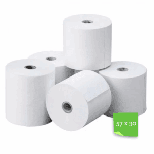 Caja x 100 rollos 57x30 térmico